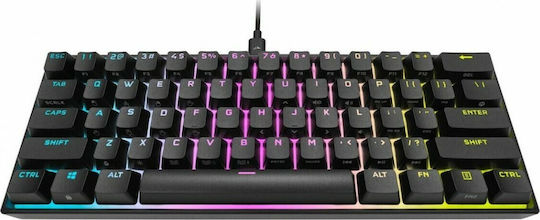 Corsair K65 RGB Mini Gaming Mechanical Keyboard 60% with Cherry MX Speed switches and RGB lighting (Greek)