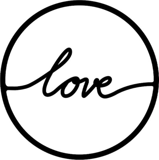 Megapap από Μέταλλο Love Μαύρο 45x2x45cm Megapap από Μέταλλο Love Μαύρο 45x2x45cm