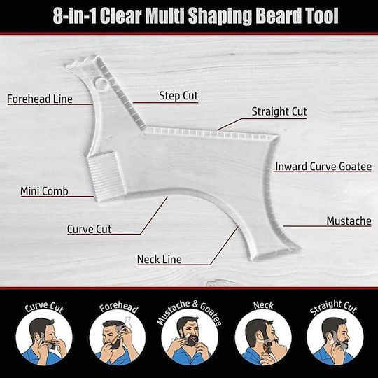 Qure MrQ Barber Plastic Beard Shaper