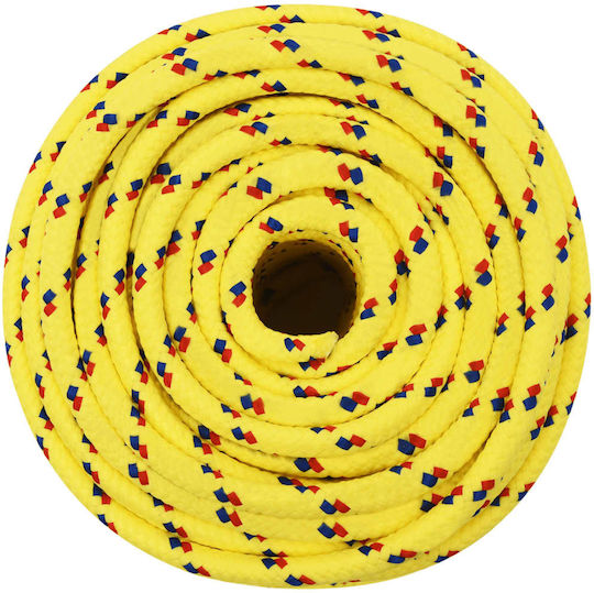 vidaXL Rope Knitted 12mm Yellow