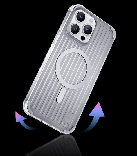 Kingxbar Go Out Back Cover Σιλικόνης Silver (iPhone 14 Plus)