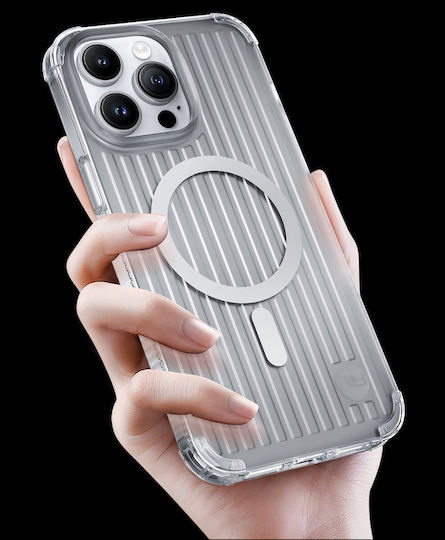 Kingxbar Go Out Back Cover Σιλικόνης Silver (iPhone 14 Plus)
