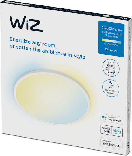 WiZ Inteligent Plafonieră de Tavan 43buc Albă cu LED Integrat și Telecomandă