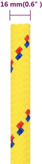 vidaXL Rope Knitted 16mm Yellow