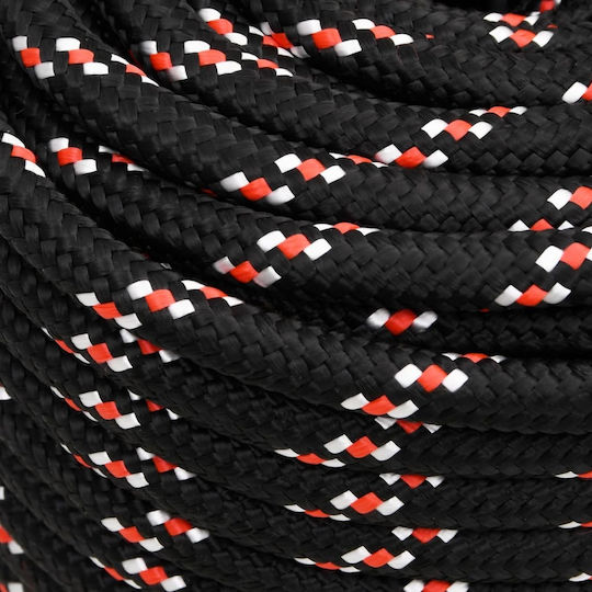 vidaXL Rope Knitted 18mm Black