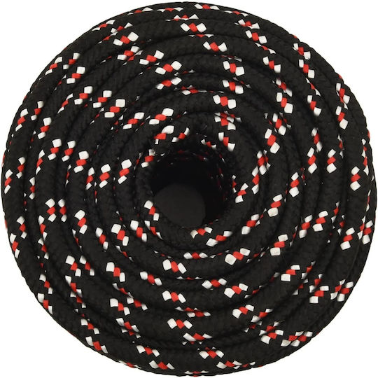 vidaXL Rope Knitted 18mm Black