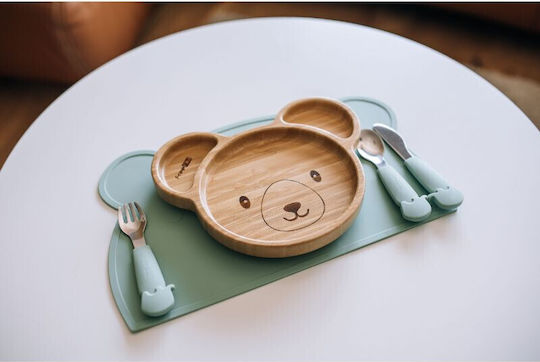 FreeOn Koala Παιδικό Πιάτο Φαγητού από Bamboo Καφέ