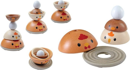 Plan Toys Stacking Toy Rustic Chick made of Wood for 12++ Months