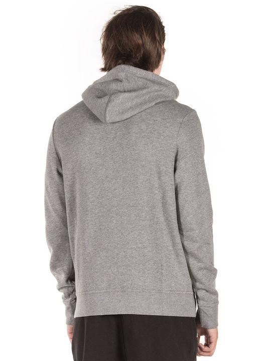 Aeropostale Men's Sweatshirt Jacket with Hood and Pockets Gray