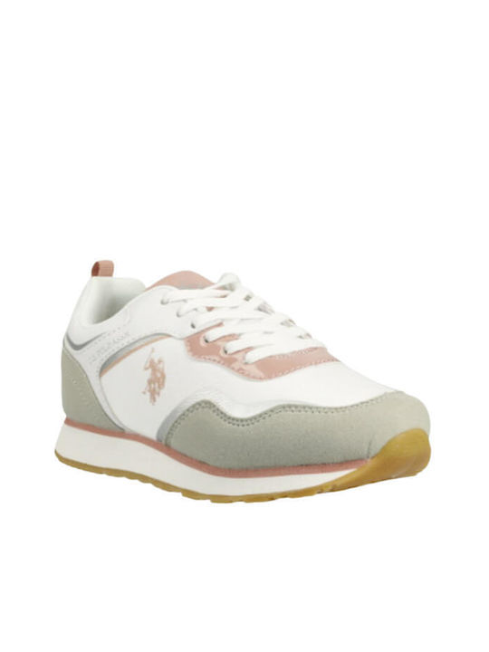 U.S. Polo Assn. Nobik010-Whi-Pin01 Γυναικεία Sneakers Λευκά