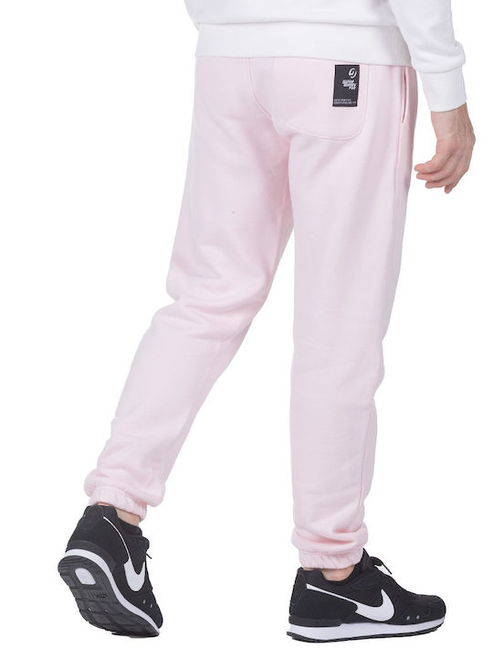 District75 Men's Sweatpants with Rubber Pink