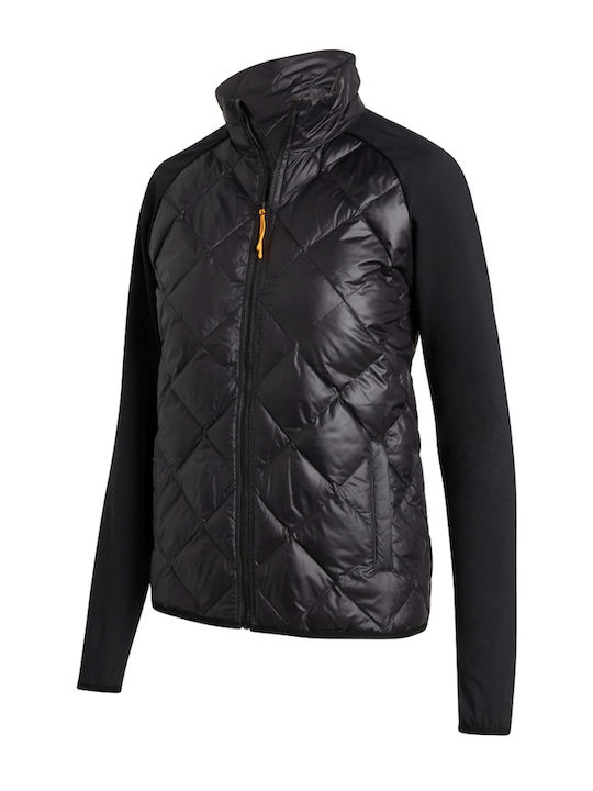 Saucony Women's Short Puffer Jacket for Spring or Autumn Black