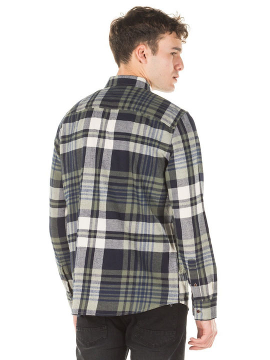 O'neill Men's Shirt Long Sleeve Flannel Checked Blue