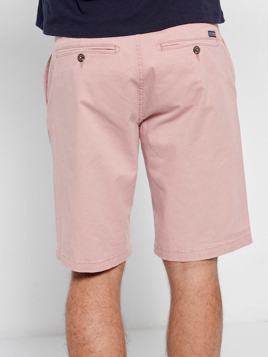 Funky Buddha Pantaloni scurți bărbați Chino Dark Pink