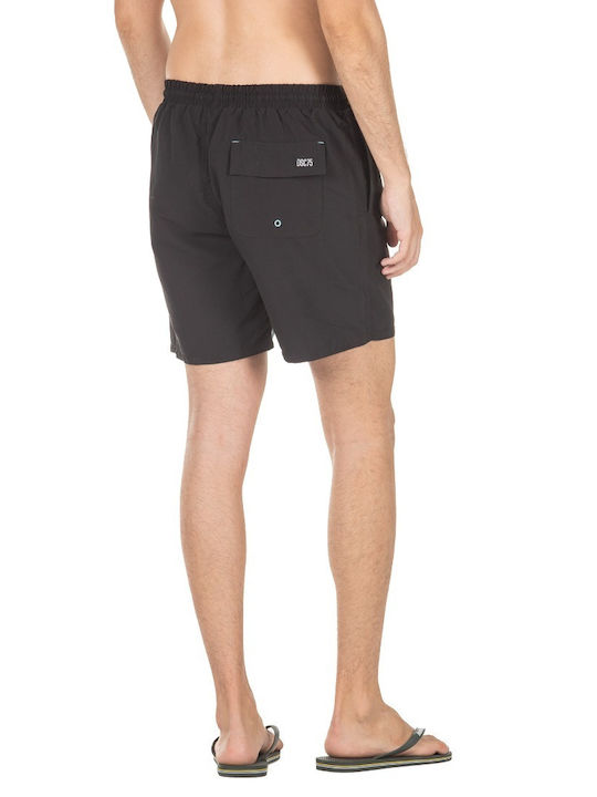 District75 Herren Badebekleidung Shorts Schwarz mit Mustern