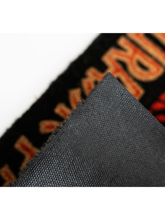 Grupo Erik Entrance Mat made of Coir with Anti-slip Backing Jurassic Park Black 40x60cm