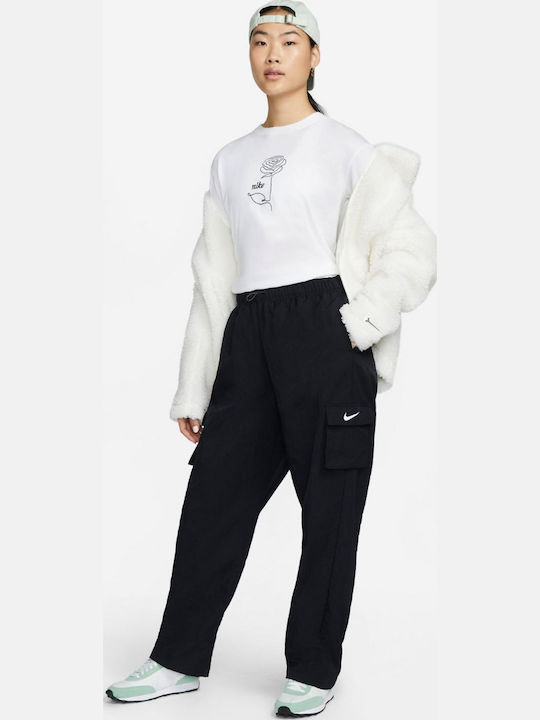 Sportswear Ψηλόμεσο Παντελόνι Φόρμας Μαύρο