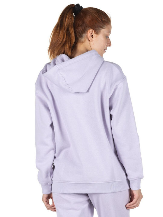 District75 Women's Hooded Cardigan Purple