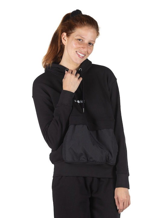 Women's Sweatshirt Hooded Black