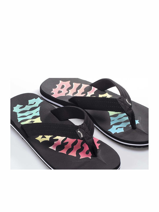 All Day Theme Men's Flip Flops Black