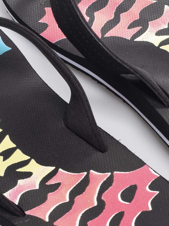All Day Theme Men's Flip Flops Black