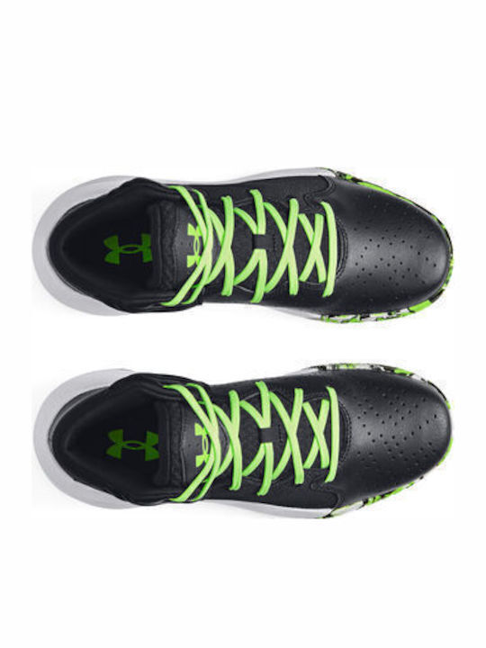 JET 21 Kinder Sportschuhe Basketball mit Schnürsenkeln Schwarz