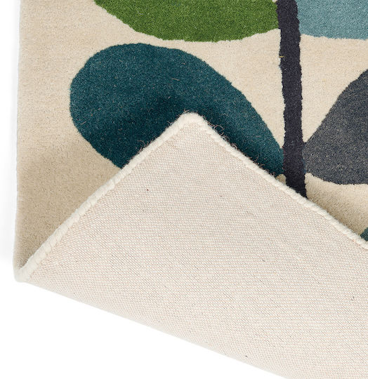 Orla Kiely Stem Kingfisher Χειροποίητο Χαλί Ορθογώνιο Μάλλινο Multi 160x230cm