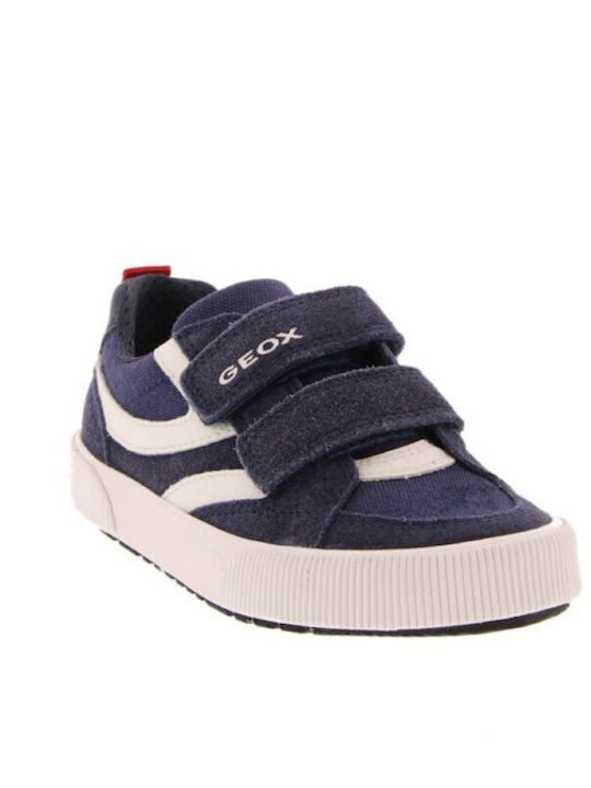 Geox Kinder-Sneaker Alphabeet Anatomisch mit Klettverschluss Marineblau