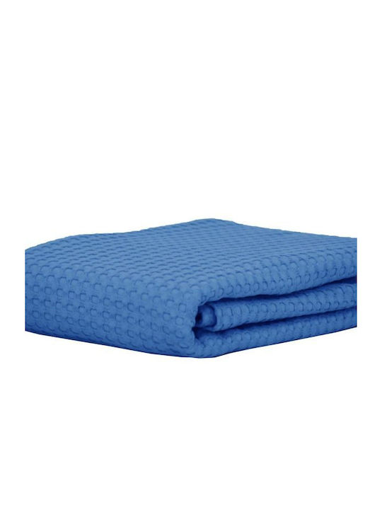 Anna Riska Michelle Blanket Pique Single 160x240cm. 429227 8 Lake Blue