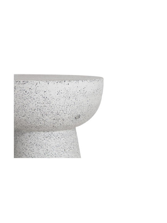 Garden Stool Outdoor from Concrete Noria Terazzo Gray / Black 41x41x54cm