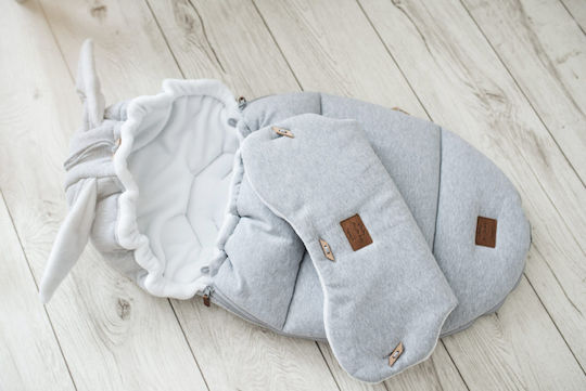 Beboulino Bunny Stroller Footmuff 95x50cm Grey