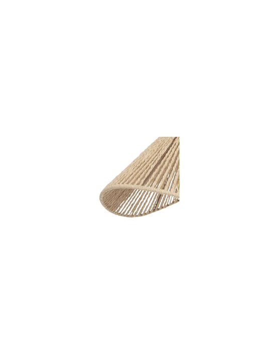 Pendant Light Beige Boho Bell with Socket E27 45x40cm