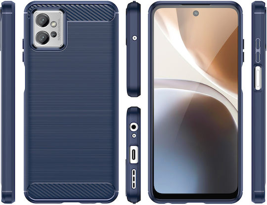 Hurtel Carbon Back Cover Silicone Black (Realme Narzo 50 5G)