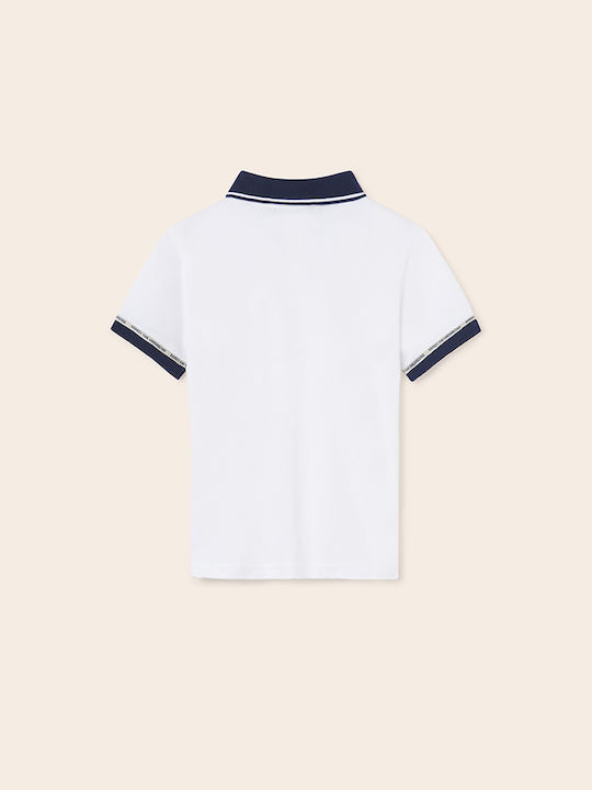 Mayoral Kids Polo Short Sleeve White