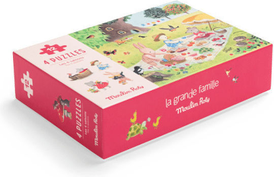 Kinderpuzzle Jahreszeiten für 3+ Jahre alt+ Jahre 48pcs Moulin Roty
