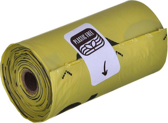 Starch Bag Hundekotbeutel Grüne 1 Rollen von 15Stück