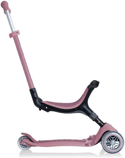 Globber Kinderroller Klappbar GoUp Foldable Plus 3-Rad mit Sitz für 15+ Monate Rosa