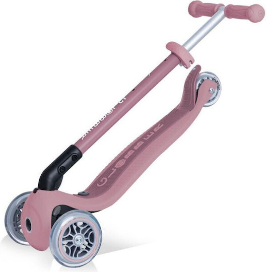 Globber Kinderroller Klappbar GoUp Foldable Plus 3-Rad mit Sitz für 15+ Monate Rosa