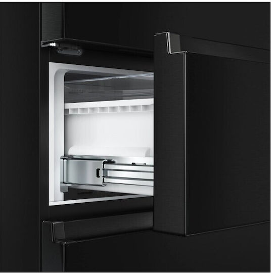 Hisense Kühl-Gefrierkombination 493Es Total NoFrost H200xB70.4xT69.4cm. Schwarz RT641N4WFE1