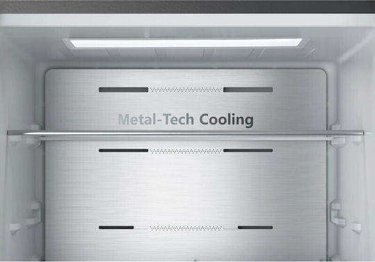 Hisense Kühl-Gefrierkombination 493Es Total NoFrost H200xB70.4xT69.4cm. Schwarz RT641N4WFE1