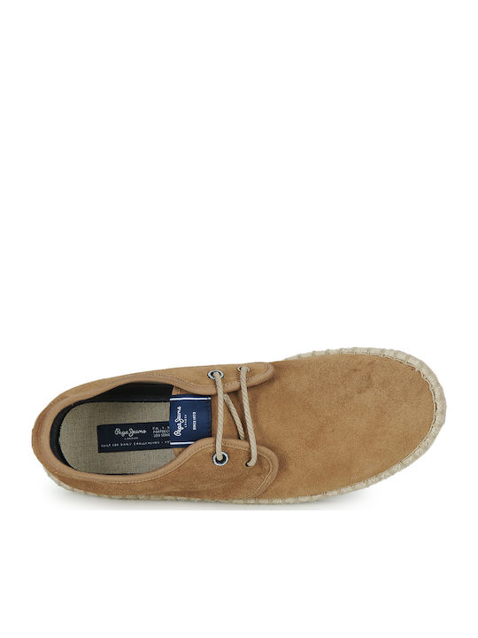 Tourist Classic Wildleder Herren Espadrilles in Tabac Brown Farbe