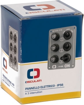 Osculati Boat Switch with Panels with 3 Switches