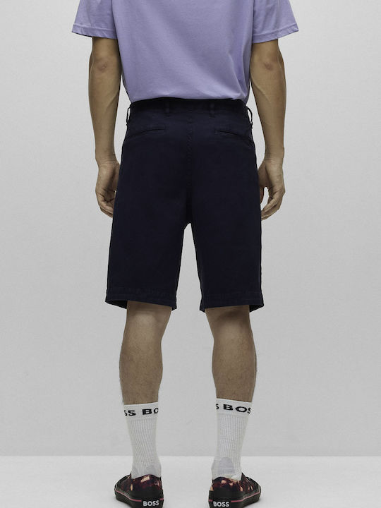 Hugo Boss Ανδρική Βερμούδα Chino Navy Μπλε