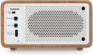Sangean DDR-7X Tabletop Radio Rechargeable DAB+ with Bluetooth Light Wood