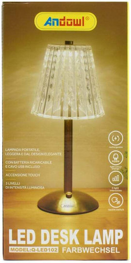 Andowl Διακοσμητικό Φωτιστικό LED Θερμό Λευκό 13x29εκ.