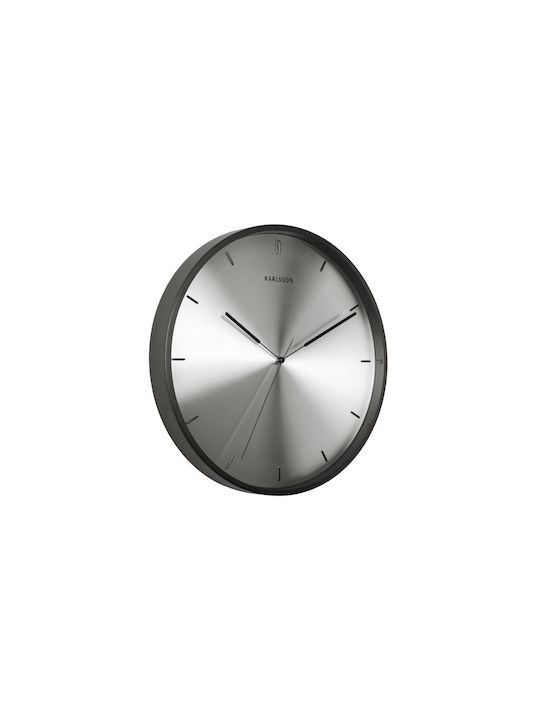 Karlsson Finesse Wall Clock Metallic Silver Ø40cm