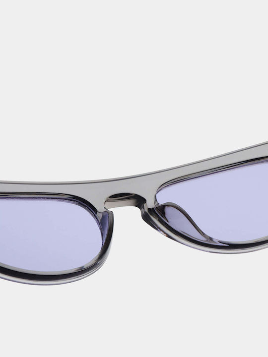 A.Kjaerbede Jake Unisex Sunglasses with Gray Plastic Frame and Purple Lens KL2308-006