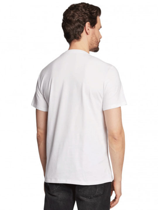 Guess Men's T-Shirt with Logo White