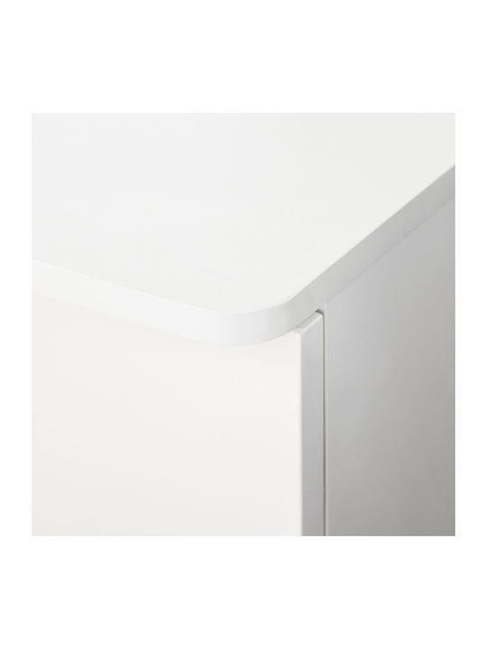 Schublade Büro aus MDF mit Rollen & Schloss 43x45x72cm
