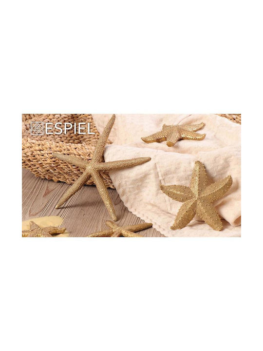 Espiel Polyresin Starfish Table Decor 9x9x1.5cm